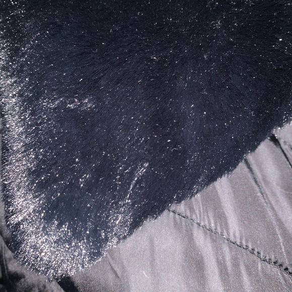 Big Chill Black Puffer Faux Fur Collar Plus Zipper Closure Coat NWT - Picture 10 of 11